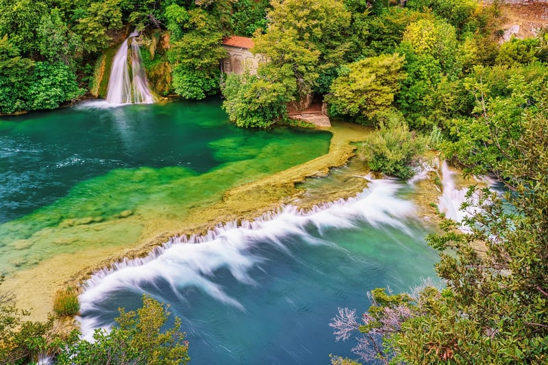 Kayaking on a river